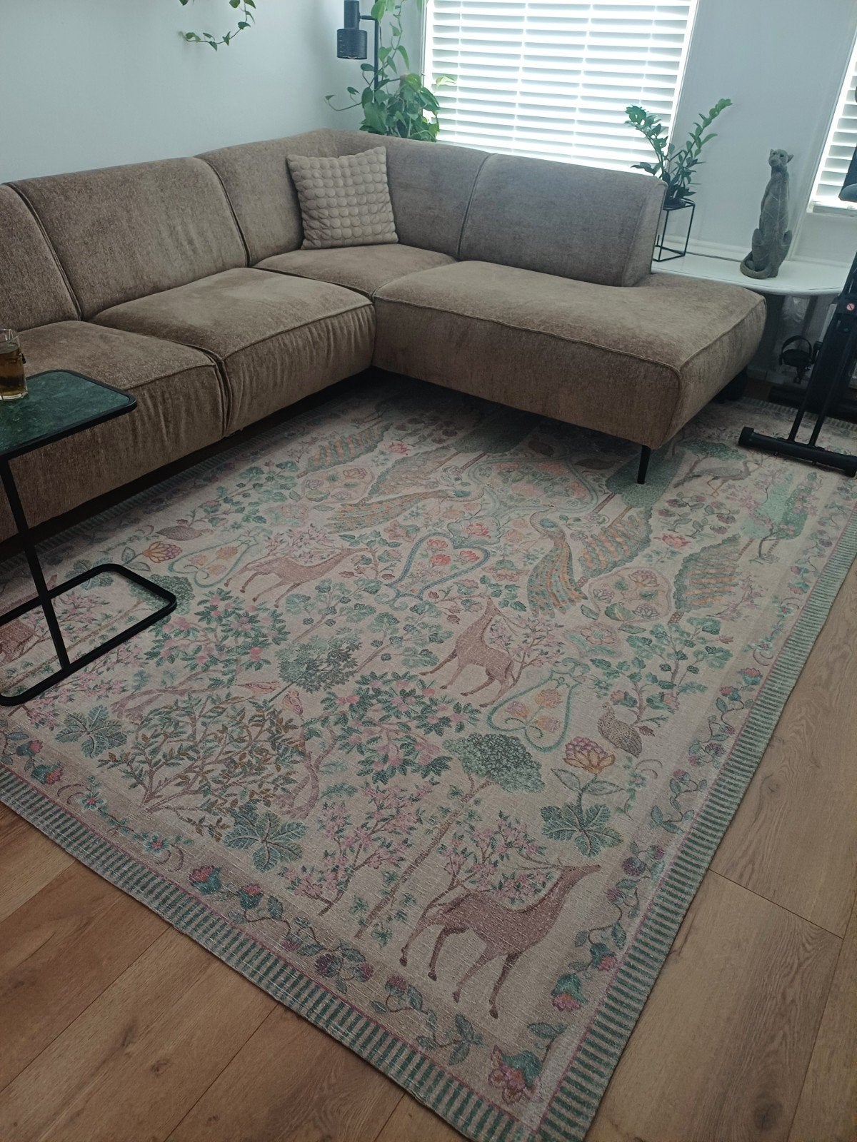 super mooi vintage vloerkleed pavoni 2x3 meter PIP, 200 cm of meer, Ophalen of Verzenden, Zo goed als nieuw, 200 cm of meer