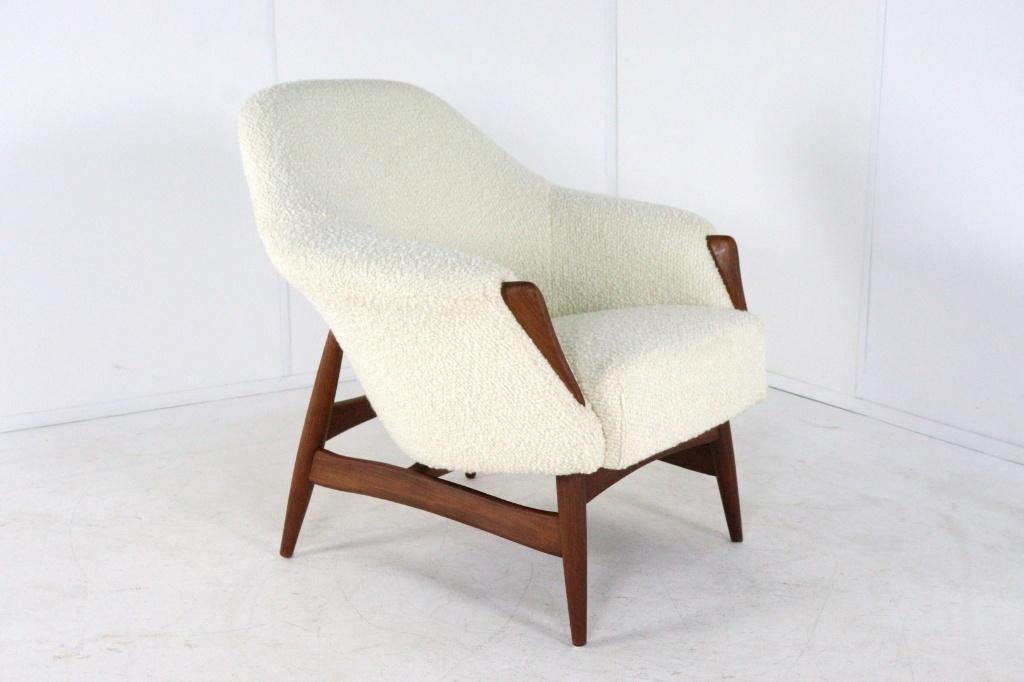 zeer zeldzame vintage fauteuil in gerestaureerde nieuwstaat, Gebruikt, -, 75 tot 100 cm, Ophalen of Verzenden