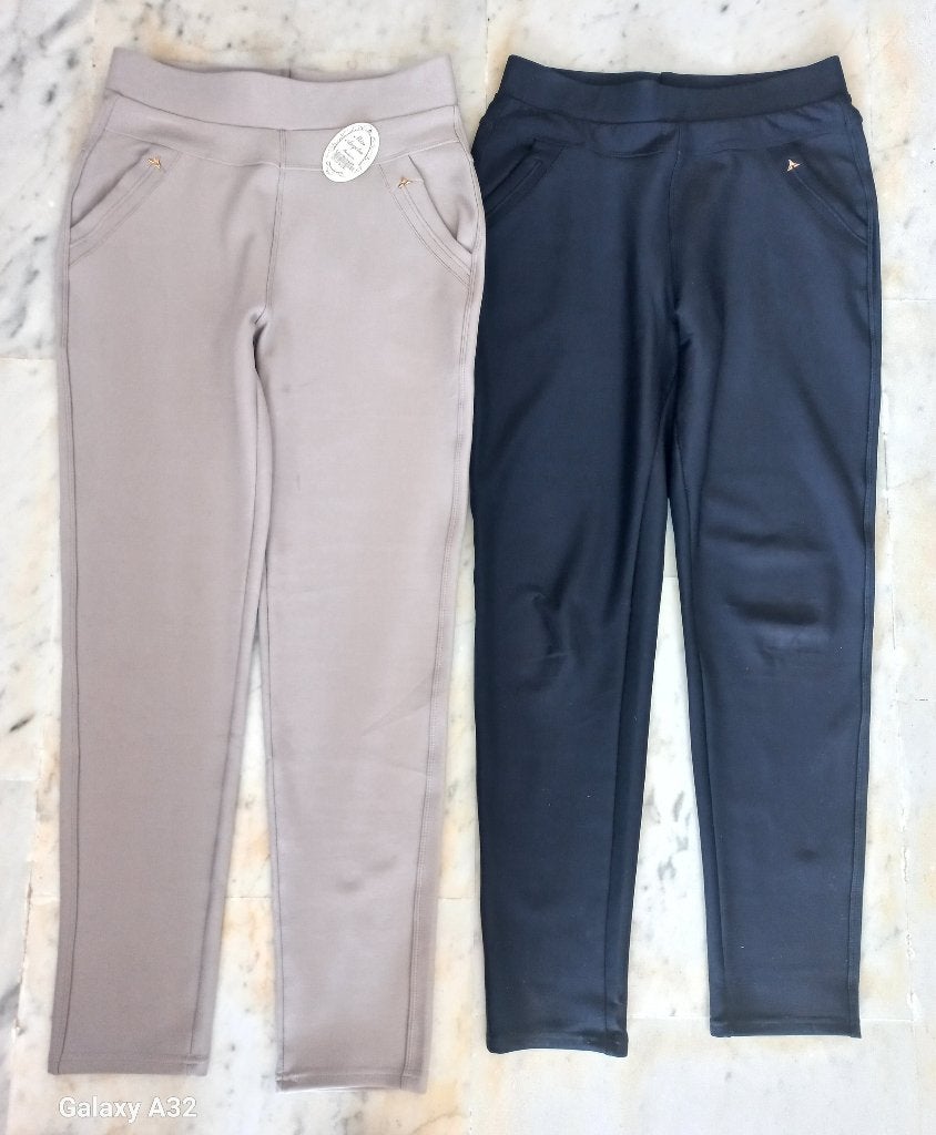 Comfortabele broeken van stevige travelstof, maat 42/44, Blauw, Miss Angelica, Maat 42/44 (L), Ophalen of Verzenden