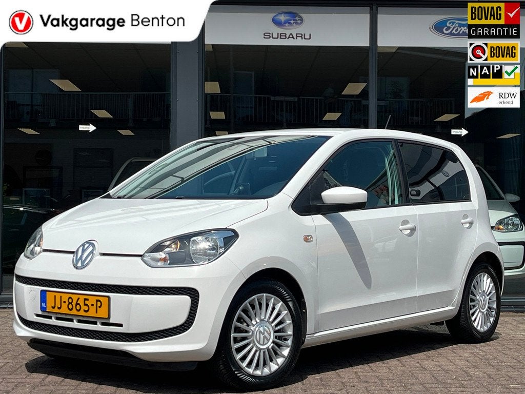 Volkswagen Up! 1.0 Move Up! BlueMotion | LM Velgen | Airco |, Stof, Gebruikt, 840 kg, Wit