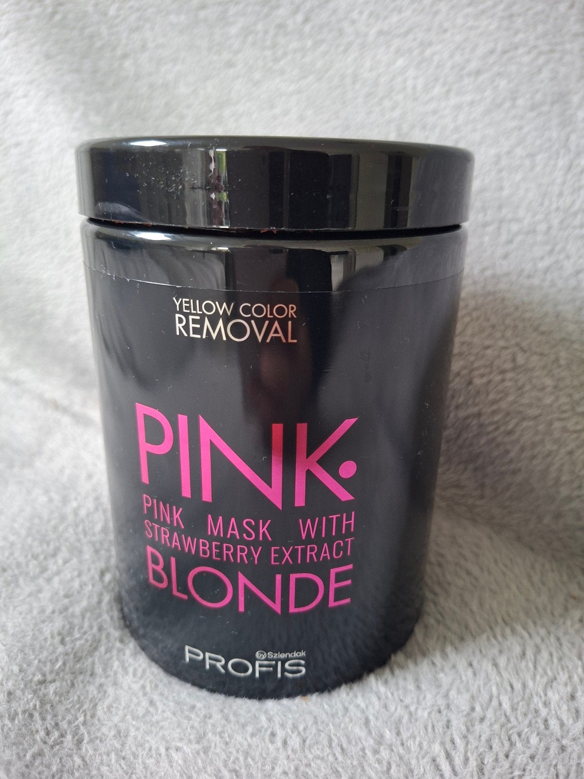 haarnasker pink blonde 1L, Ophalen of Verzenden, Zo goed als nieuw, Pruik of Haarverlenging