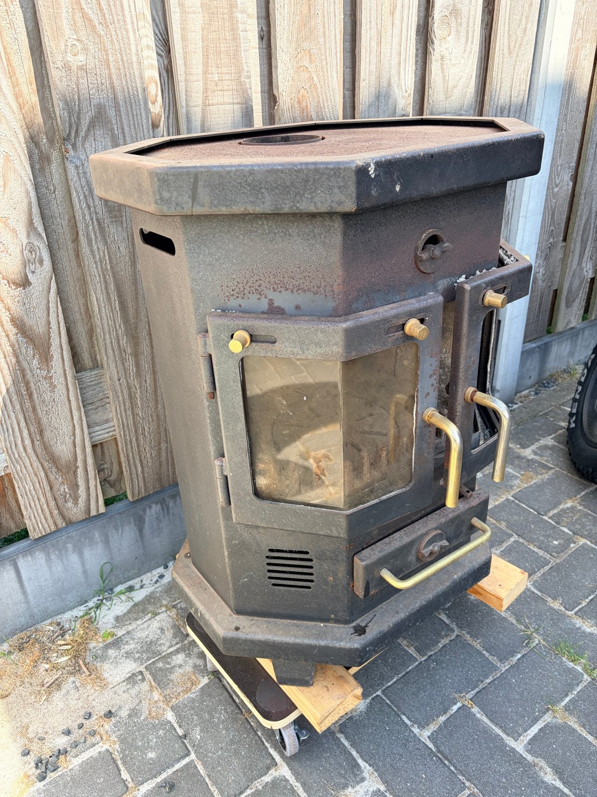 Faber Brande 82 Houtkachel - 6 KW, Ophalen, Gebruikt, Houtkachel, Vrijstaand