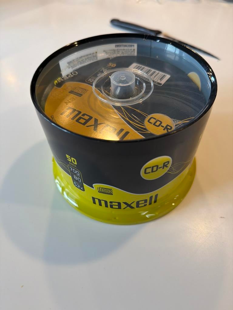 Maxell CD-R 50-pack op spindel - Nieuw in plastic, Ophalen of Verzenden, Nieuw, Cd, Op spindel