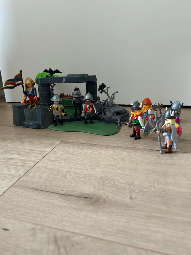 Playmobil Ridders en Vikingen Set met Accessoires, Kinderen en Baby's, Speelgoed | Playmobil, Ophalen of Verzenden, Gebruikt, Complete set