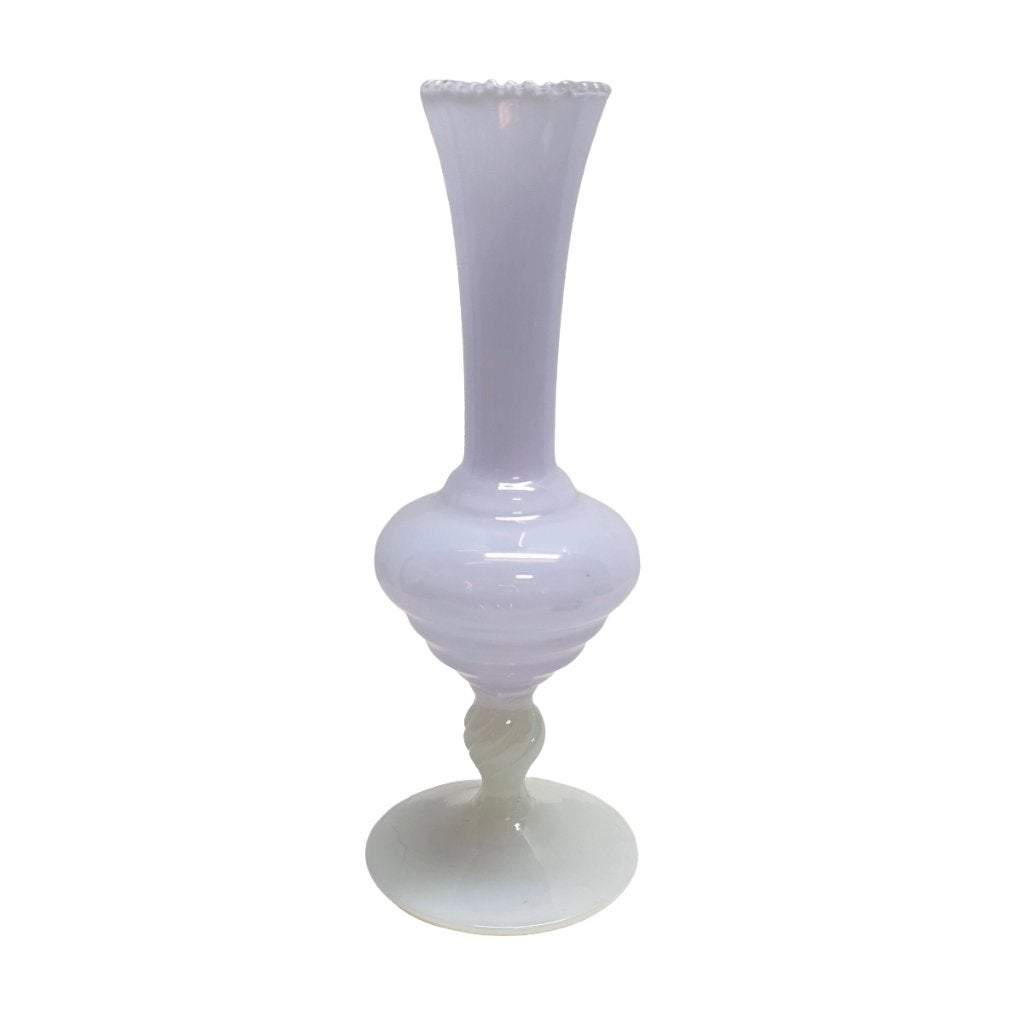Italiaanse opaline vaas van wit glas – jaren 60, Ophalen of Verzenden
