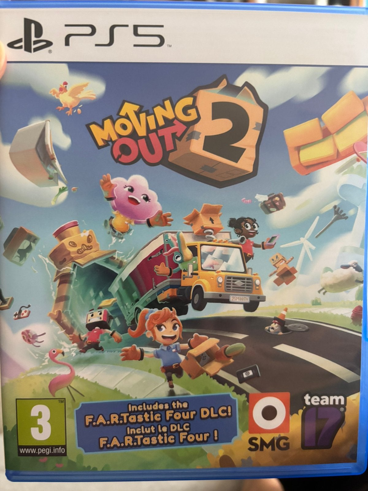Moving out playstation 5, Ophalen of Verzenden, Zo goed als nieuw