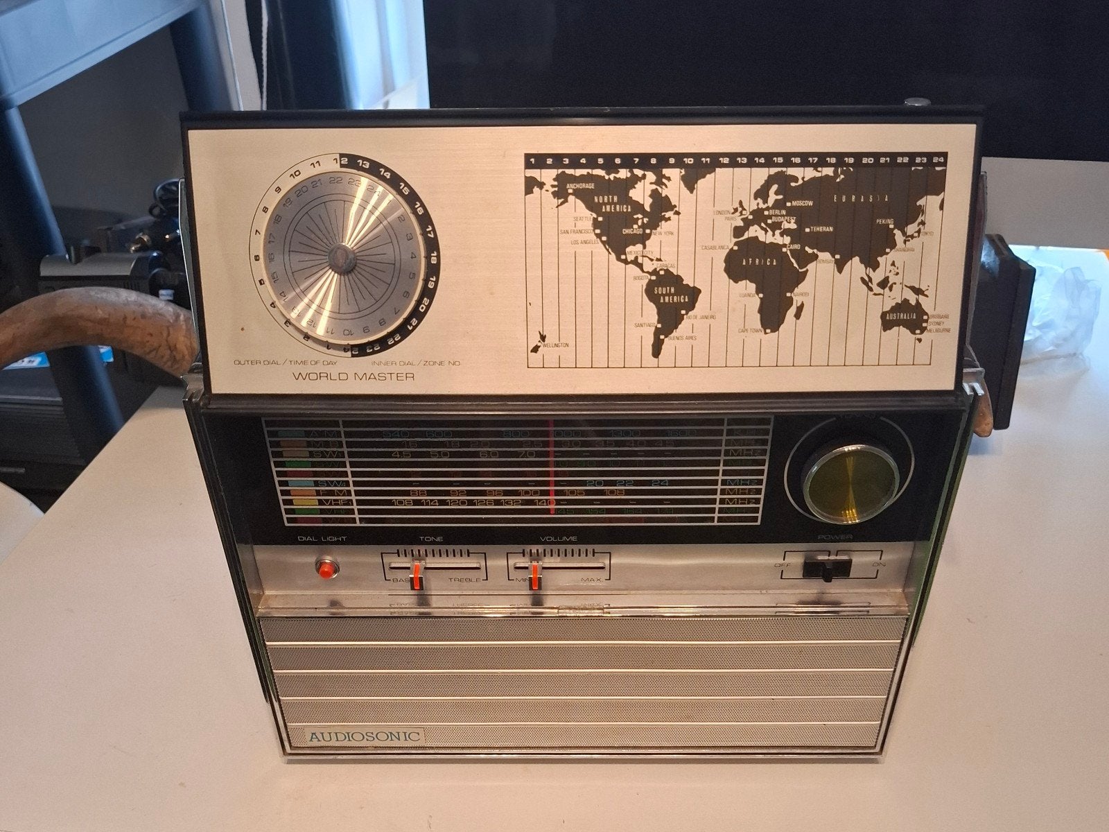 Audio Sonic Vintage Wereldontvanger - Multi-Band Radio, Ophalen, Gebruikt, Wereldontvanger
