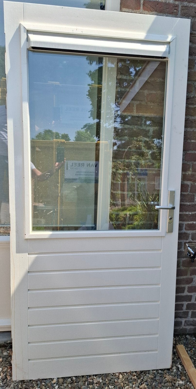 Buitendeur 95 x 203,5 (met ventilatierooster), Ophalen, Gebruikt, 80 tot 100 cm, Buitendeur