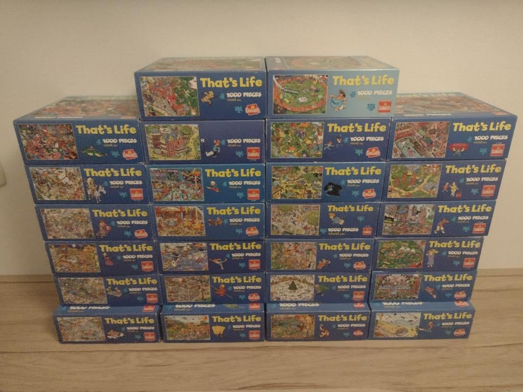 That's life puzzels 21x, Ophalen of Verzenden, 500 t/m 1500 stukjes, Gebruikt, Legpuzzel