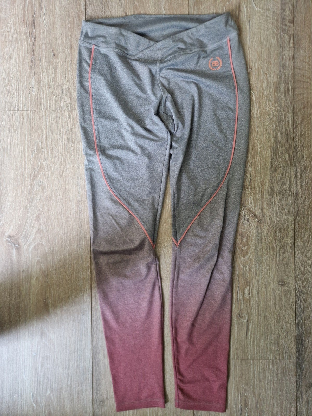 Body Engineers Athena Legging - Grijs/Roze Ombre, Maat 38/40 (M), Body Engineers, Ophalen of Verzenden, Grijs