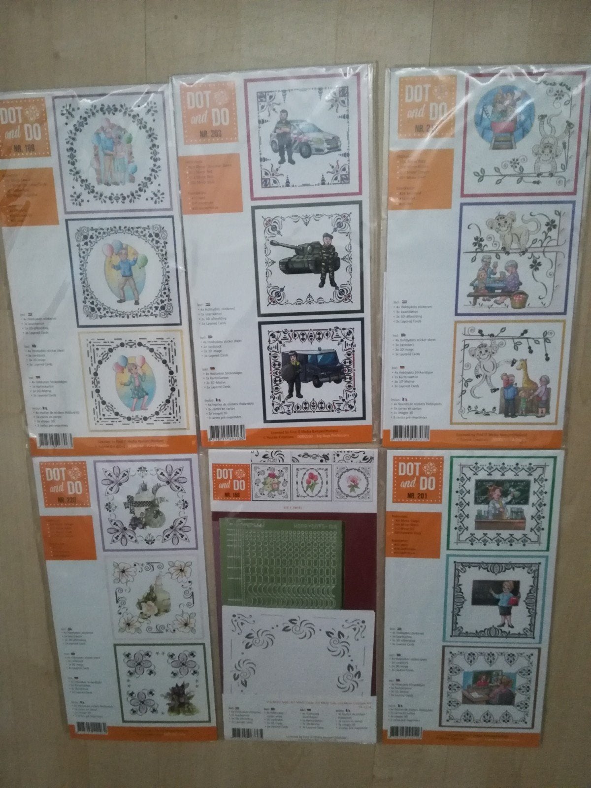 6x nieuwe pakketten Dot & Do hobbydots, Hobby en Vrije tijd, Kaarten | Zelf maken, Ophalen of Verzenden, Nieuw, Overige thema's