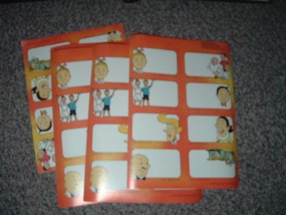 Suske en Wiske schooletiketten 67 stuks strip Lambik Jerom, Verzamelen, Verzenden, Suske en Wiske, Zo goed als nieuw, Overige typen