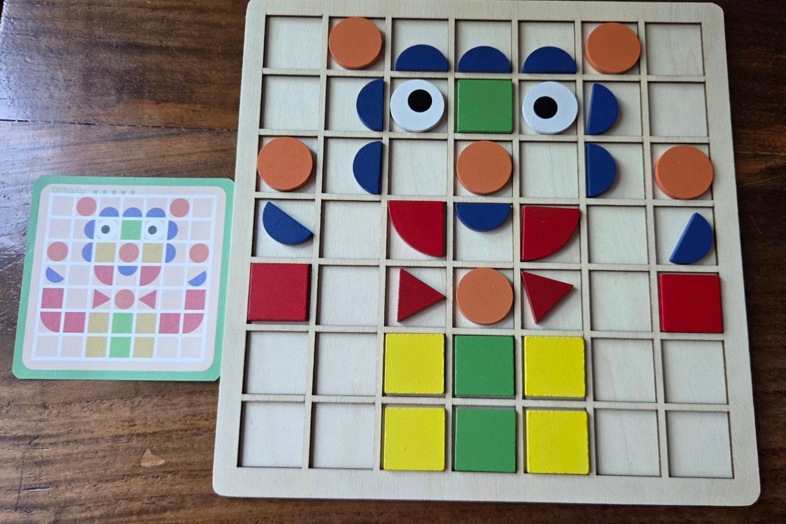 Houten Mozaïek Puzzel - Educatief Speelgoed, Ophalen, Zo goed als nieuw, Bouwen