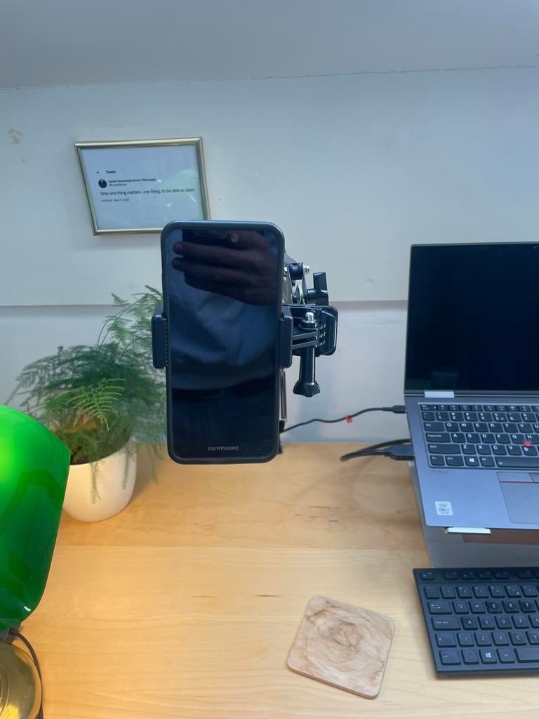 Verstelbare arm microfoon / telefoon met klem, Ophalen of Verzenden, Zo goed als nieuw, Overige typen
