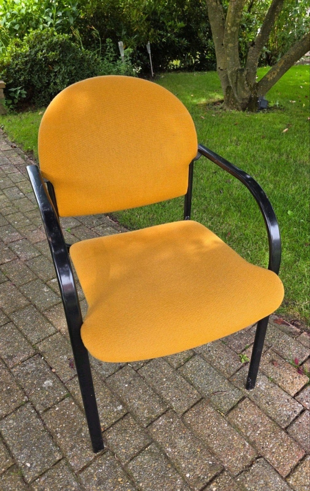 Stapelstoel 10 stuks, Ophalen, Gebruikt, Zwart, Metaal