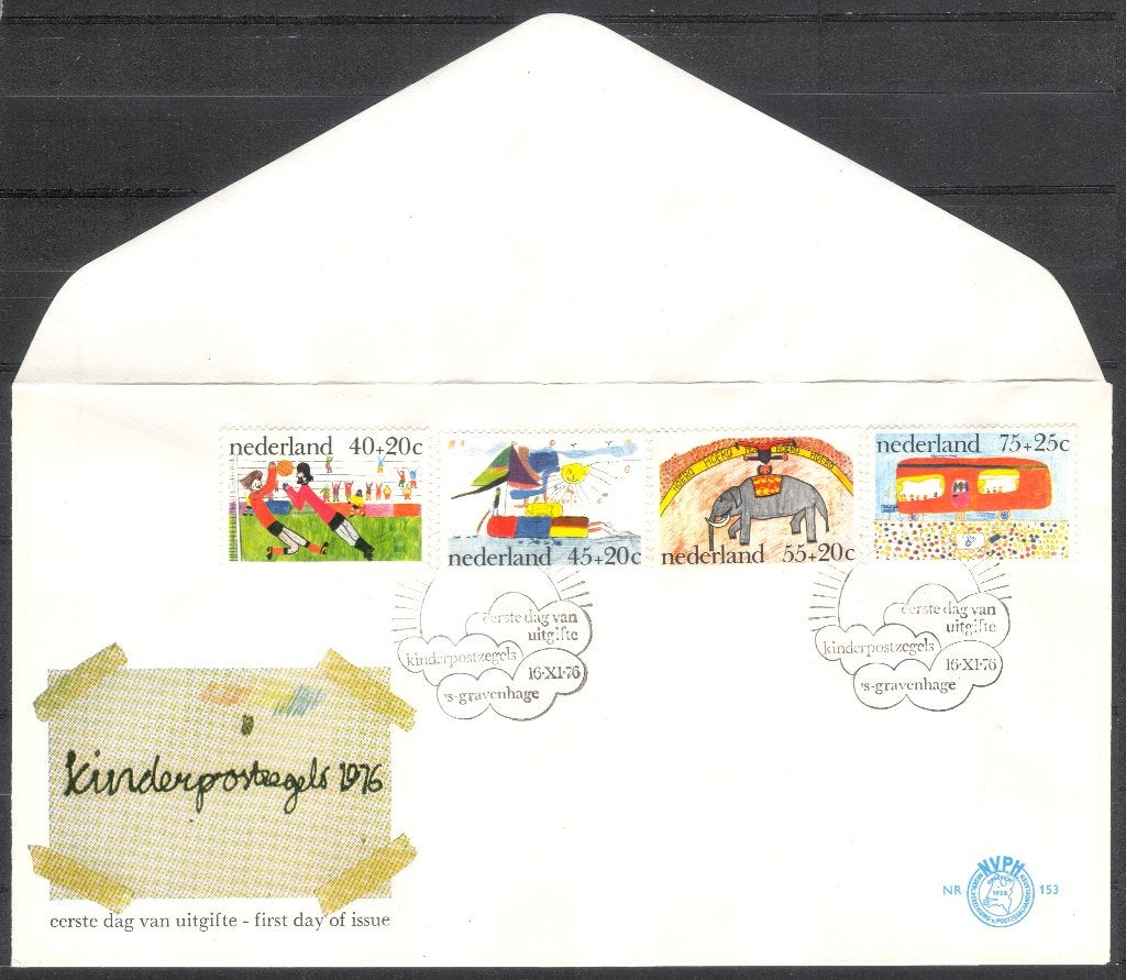 E153 - kind 1976 - kindertekeningen, Verzenden, Onbeschreven, Nederland