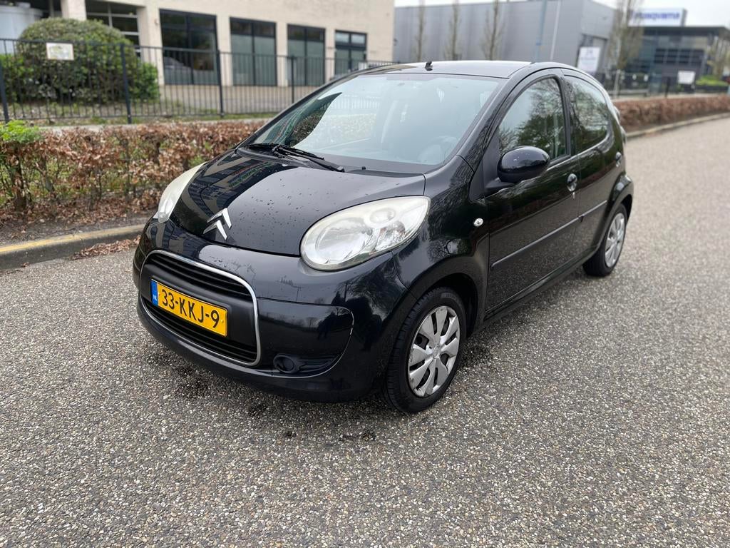 Citroën C1 1.0 5-DRS 2010 Zwart Airco Alcantara Nette Auto, Auto's, Citroën, Voorwielaandrijving, 4 stoelen, C1, Origineel Nederlands
