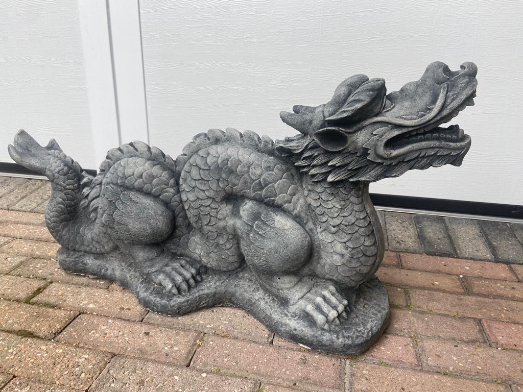 Draak ., Tuin en Terras, Tuinbeelden, Ophalen, Nieuw, Beton, Dierenbeeld