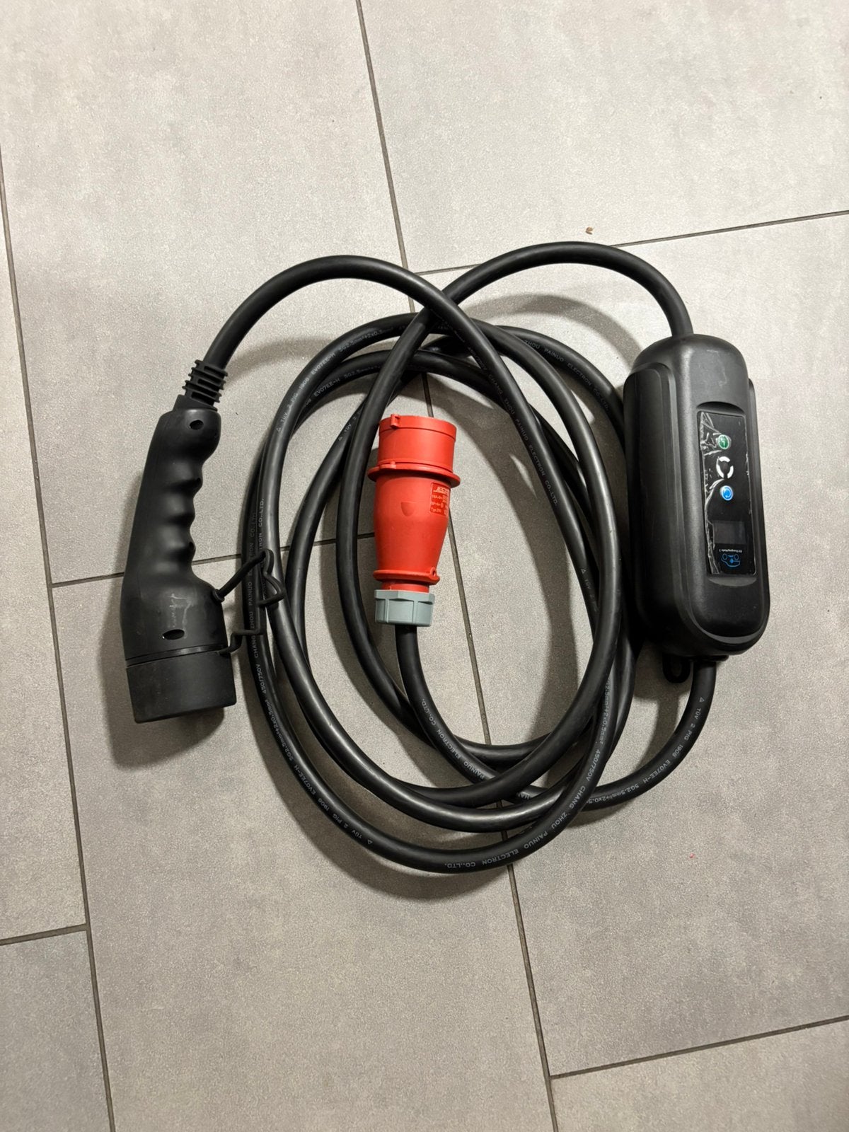 Laadkabel type 2 / 16A 3-fase 11kW krachtstroom met omvormer, Auto diversen, Laadpalen, Ophalen of Verzenden, Zo goed als nieuw