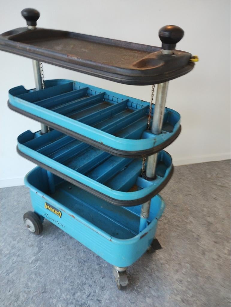 Vintage Shabby Etagère Wagen - Verstelbaar, Ophalen, Gebruikt