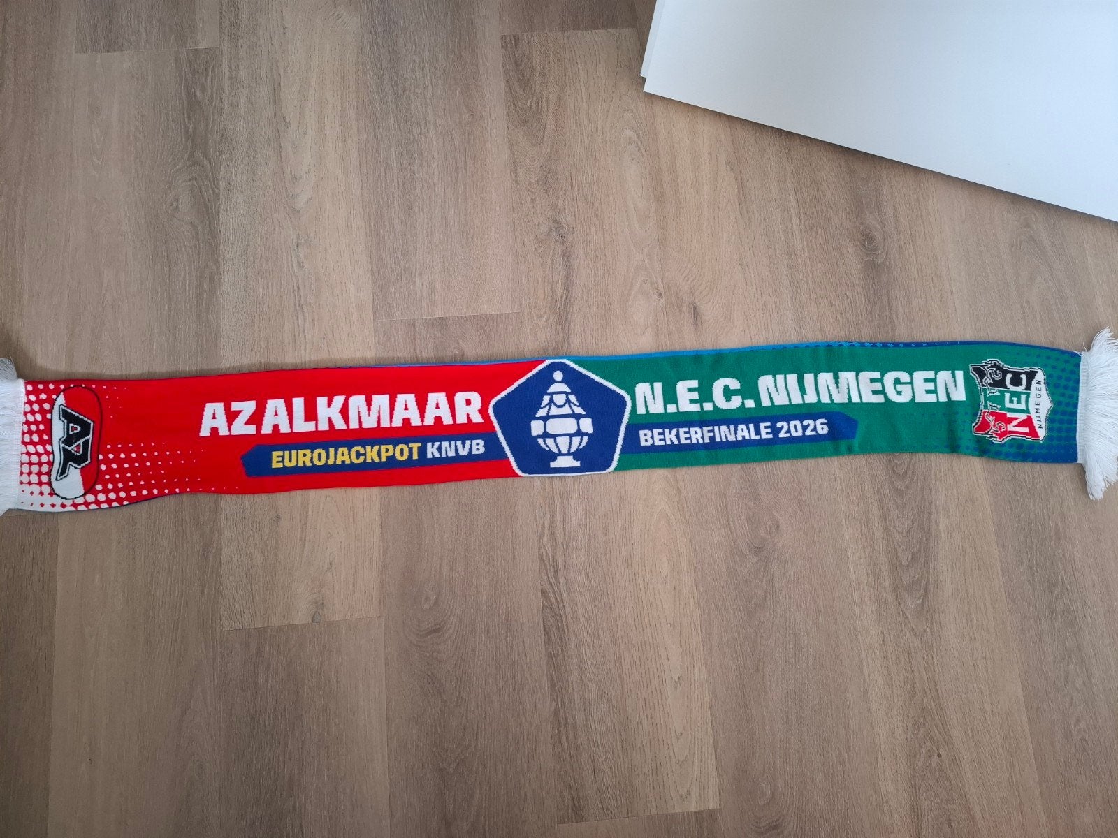 bekerfinale sjaal AZ Alkmaar - NEC, Verzamelen, Ophalen of Verzenden, Zo goed als nieuw, AZ, Vaantje of Sjaal