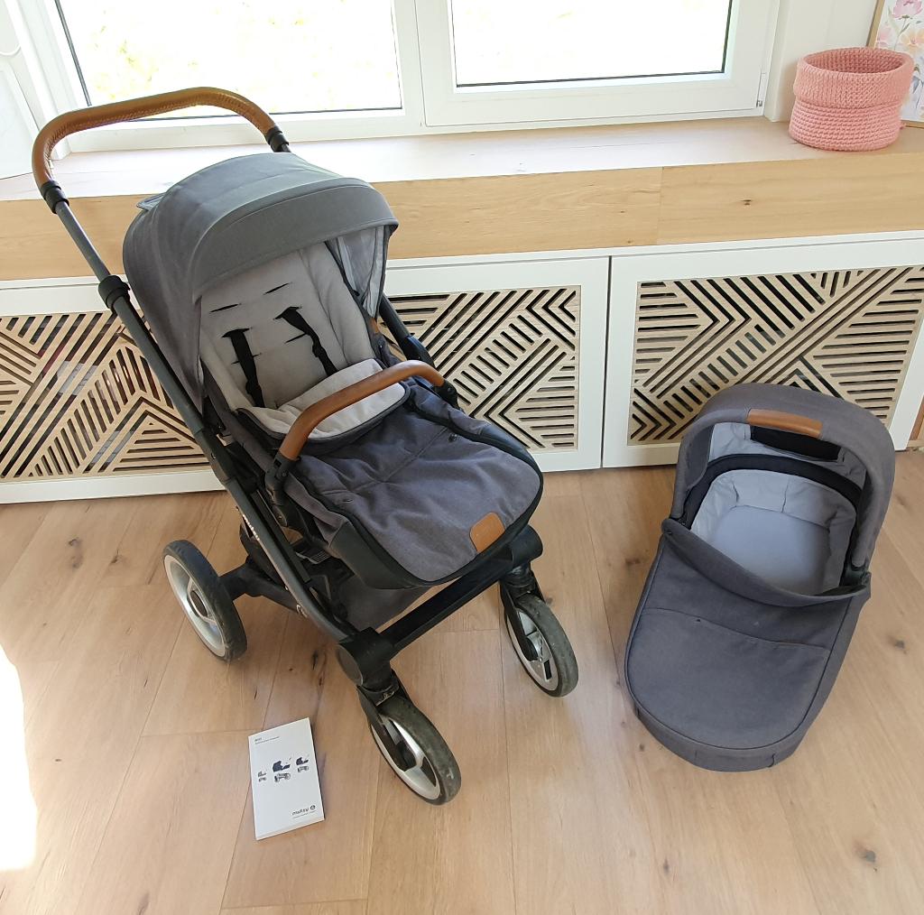 Mutsy Nio kinderwagen met Maxi-Cosi adapters en voetenzak, Ophalen, Gebruikt, Combiwagen, Mutsy