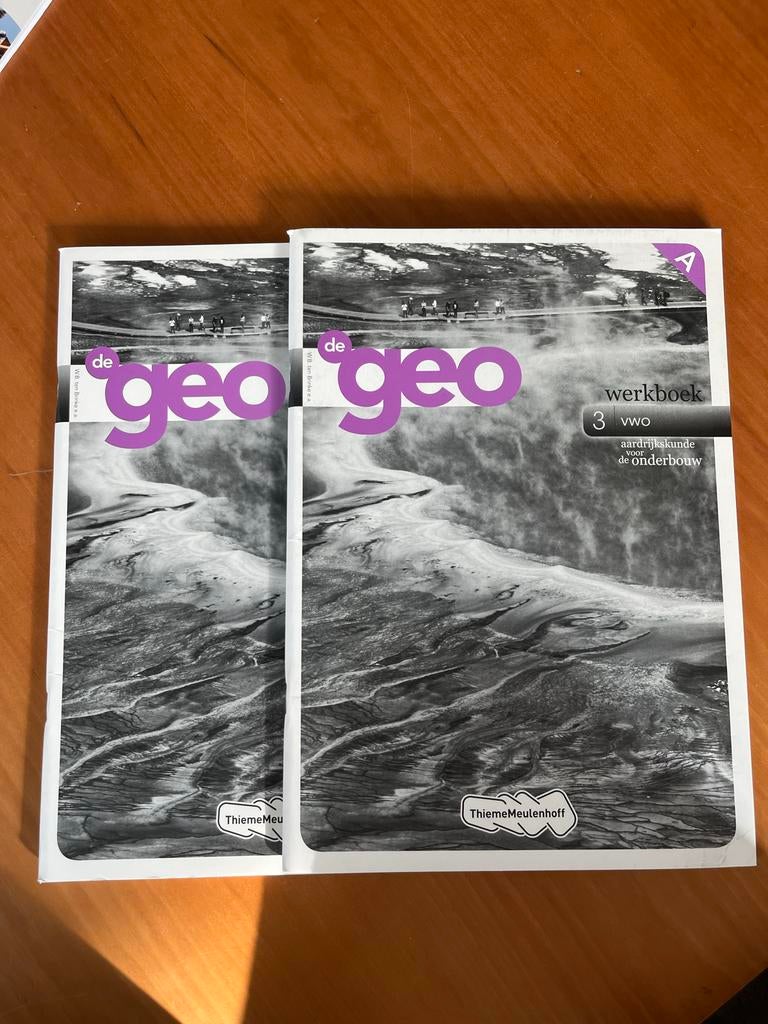 Gloednieuw 2x De Geo werkboek 3 vwo aardrijkskunde onderbouw, Boeken, Ophalen of Verzenden, Gelezen, VWO, Aardrijkskunde