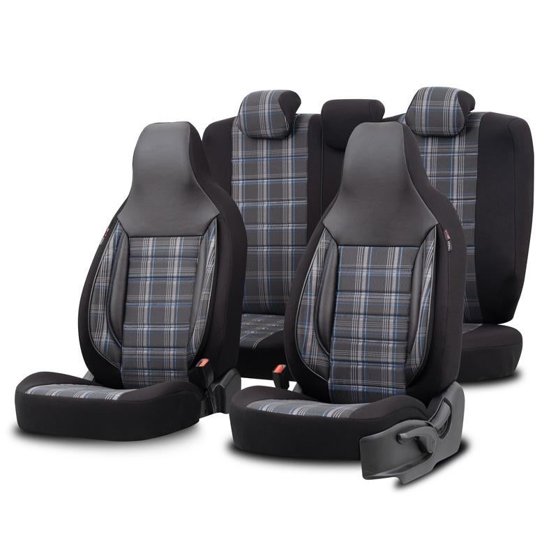 otoM Universele 'CityBug' Stoelhoezenset Zwart/Grijs/Blauw, Auto diversen, Auto-accessoires, Nieuw, Ophalen of Verzenden