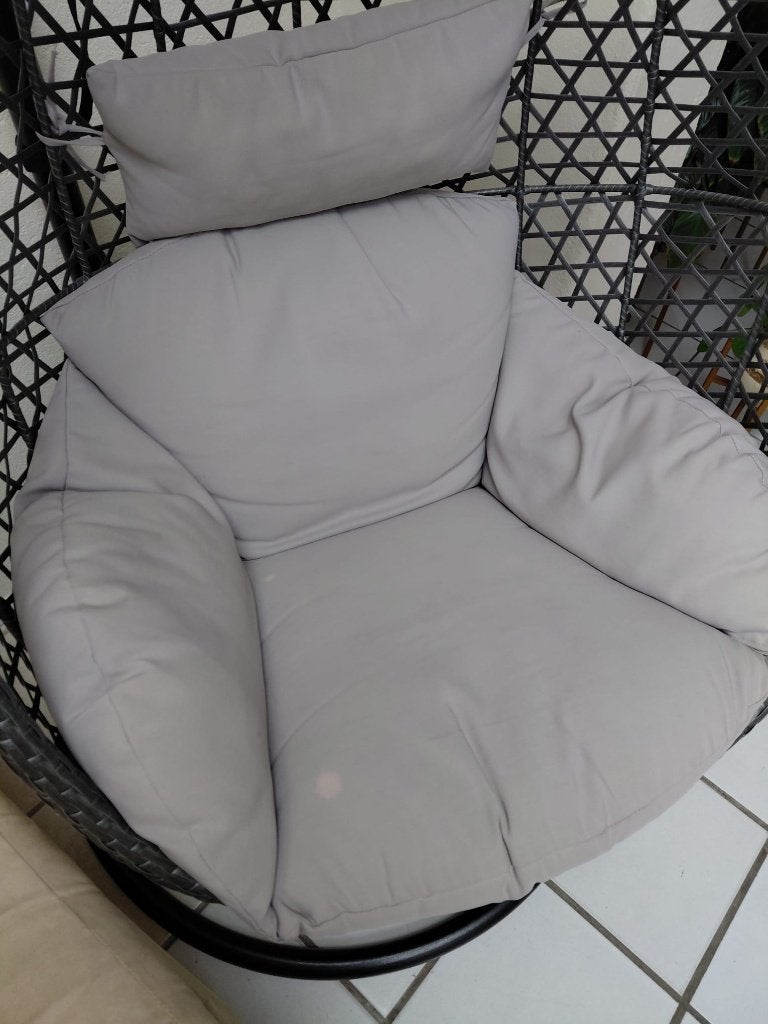 hangstoel egg chair, Ophalen, Zwart, Zo goed als nieuw, Metaal