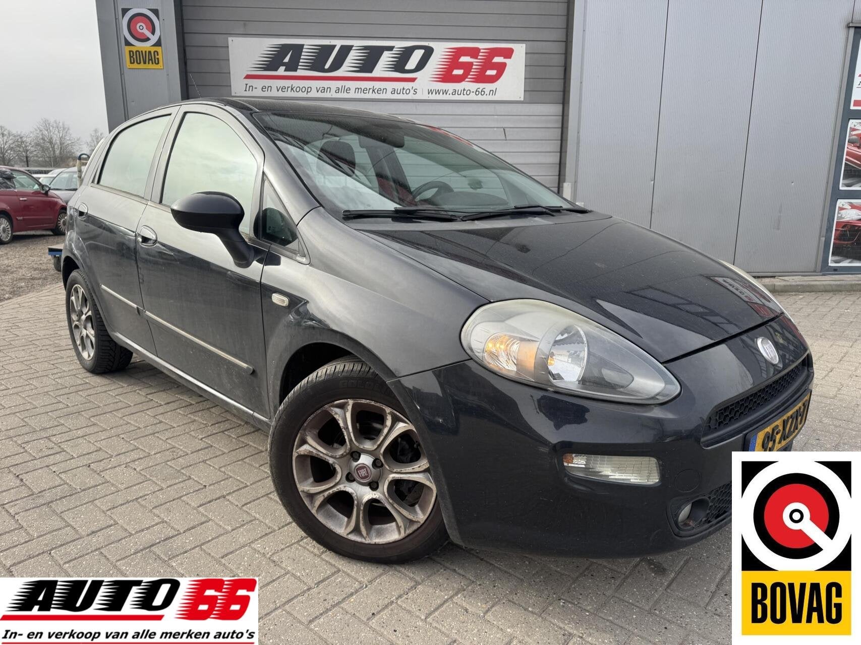 Fiat Punto Evo 0.9 TwinAir Pop 5 drs, AIRCO, Auto's, Fiat, Voorwielaandrijving, Euro 5, Gebruikt, Zwart