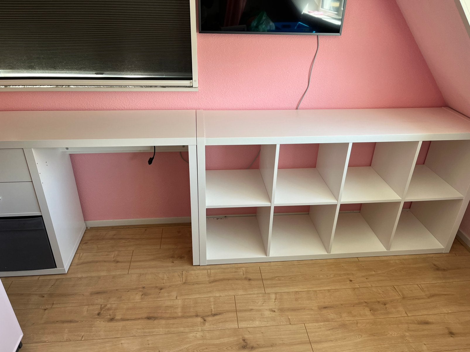 Kallax ikea hokjes kast en bureau, Ophalen, 50 tot 100 cm, Zo goed als nieuw, Minder dan 100 cm