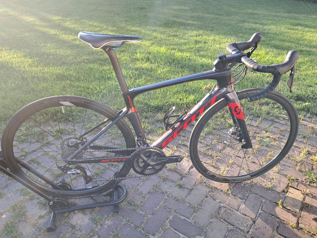 Scott Foil disc Ultegra XS49 met carbon wielen., Fietsen en Brommers, Fietsen | Racefietsen, Overige merken, 28 inch, Carbon, 49 tot 53 cm