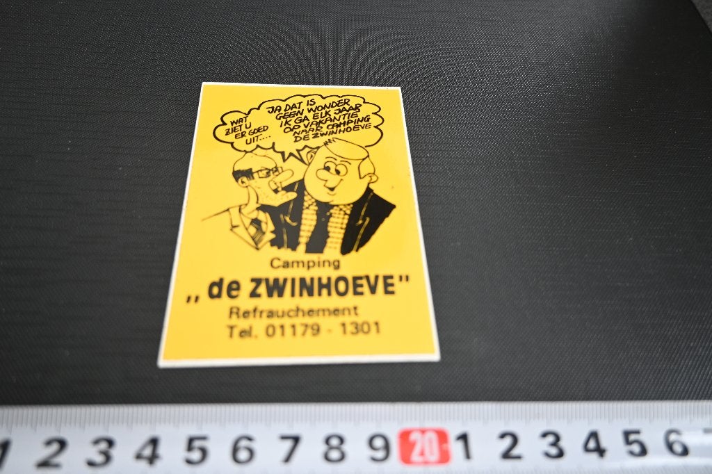 sticker Refrauchement Camping DE ZWINHOEVE 01179-1301, Ophalen, Zo goed als nieuw