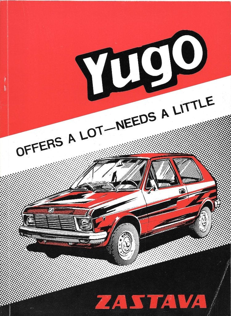 YUGO  Dealerbrochure, Ophalen of Verzenden, Gelezen, Overige merken