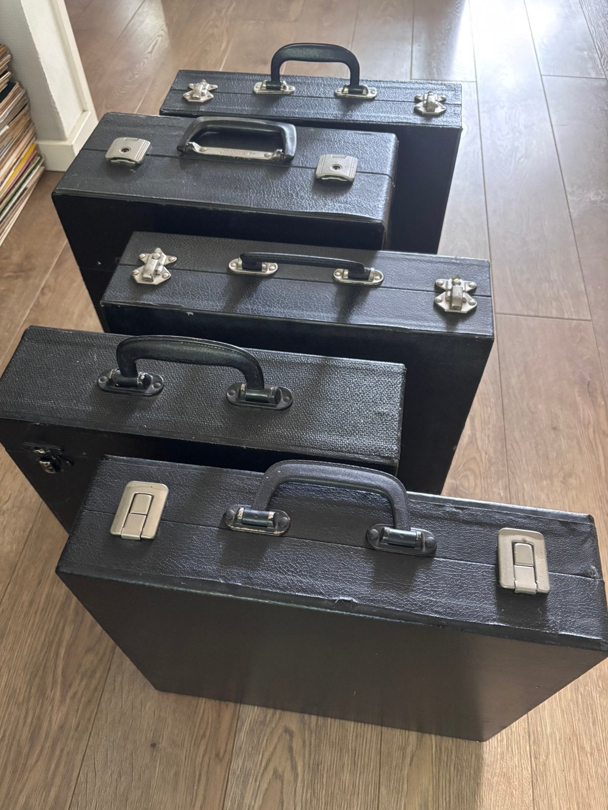 koffers voor elpees/ vinylkoffers, Muziek en Instrumenten, Behuizingen en Koffers, Ophalen, Gebruikt
