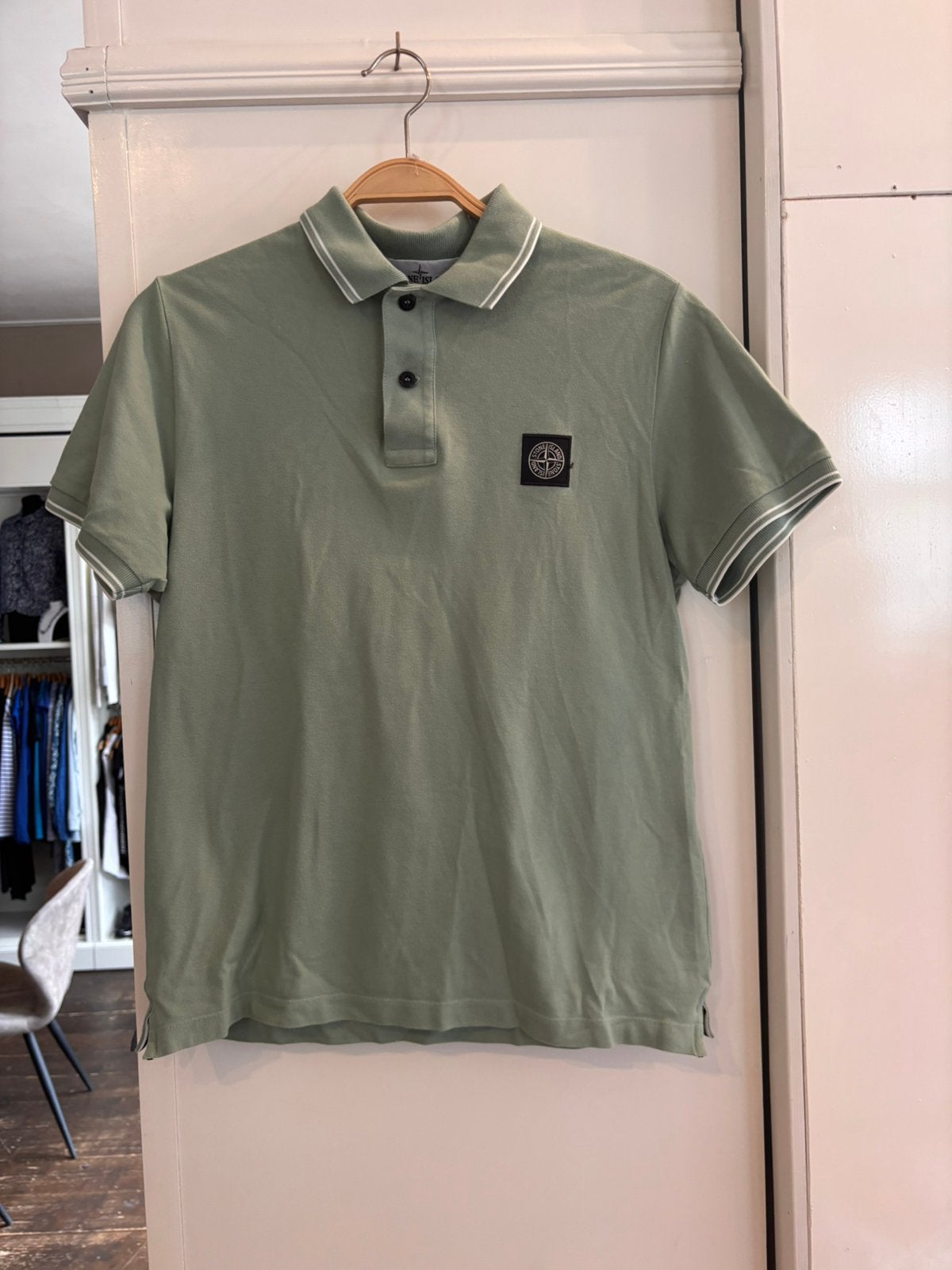Stone island polo groen | maat M/38, Kleding | Heren, Polo's, Ophalen of Verzenden, Zo goed als nieuw, Groen