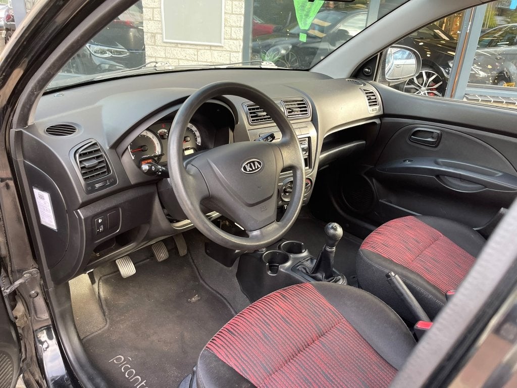 Kia Picanto 1.0 X-tra 5Drs Airco Beurt Nieuwe apk (bj 2008), Auto's, Elektrische ramen, 4 cilinders, 400 kg, Zwart