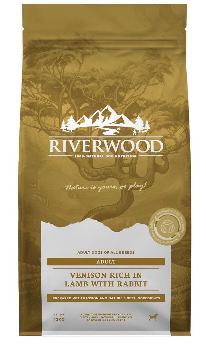 Riverwood Adult - Hondenbrokken - Hert&Lam&Konijn restant, Dieren en Toebehoren, Ophalen of Verzenden, Hond