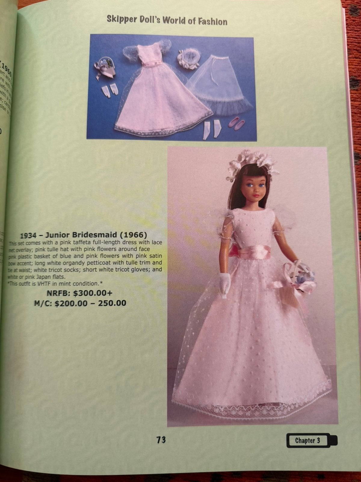Barbie vintage Skipper Junior Bridesmaid #1934 uit 1966, Ophalen of Verzenden, Zo goed als nieuw, Kleertjes