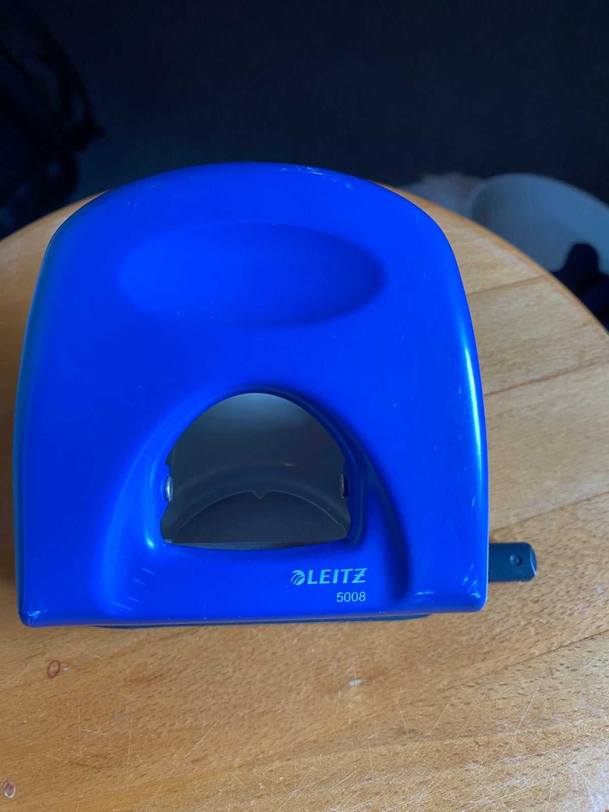 LEITZ perforator. Blauw., Diversen, Bureau-accessoires, Ophalen of Verzenden, Gebruikt
