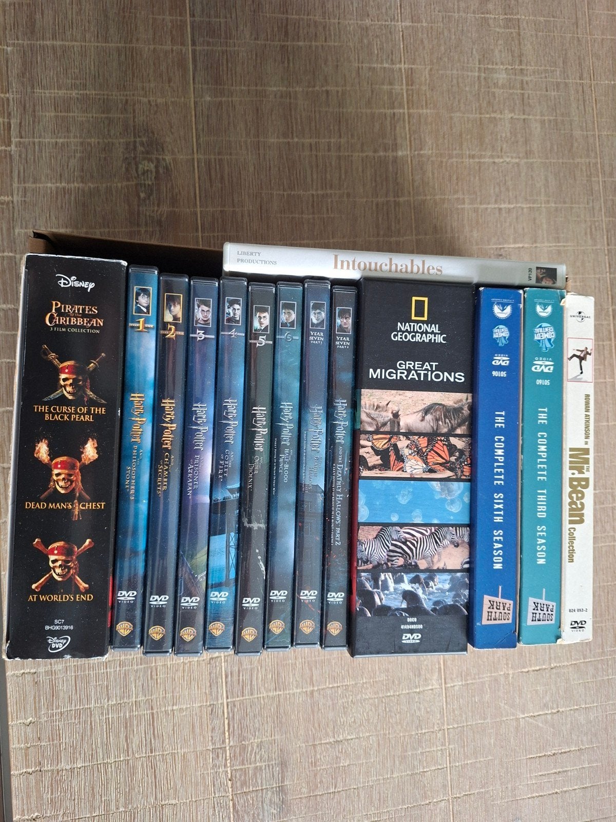 DVD collectie: Harry Potter, Pirates, South Park, etc., Ophalen, Nederlands, Vanaf 12 jaar, Inclusief doosje