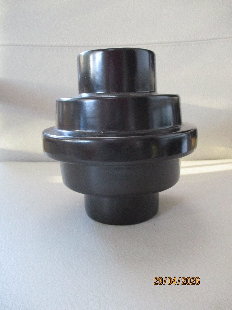 Daan Kromhout - DK - vaas - design, Zwart, Zo goed als nieuw, Steen/keramiek, 15 cm