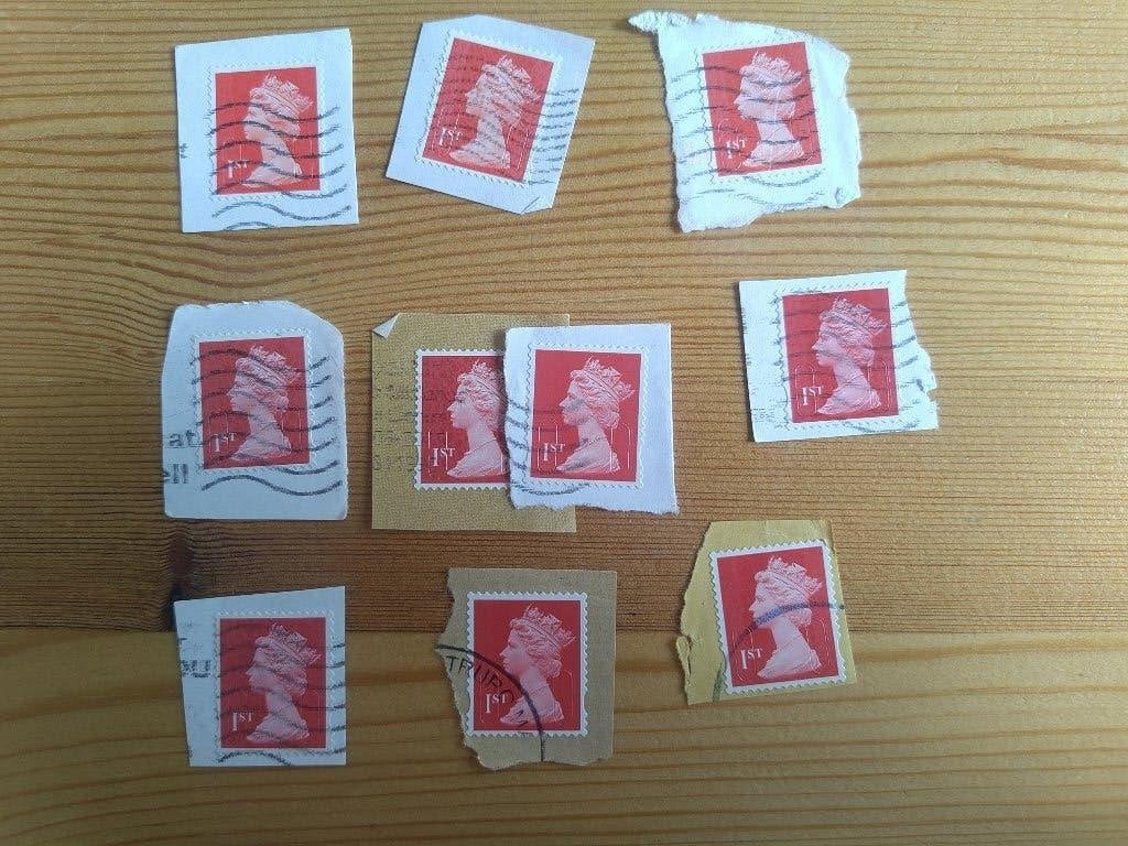 Engeland security machin 1st oranje/ rood MCIL, Ophalen of Verzenden, Gestempeld