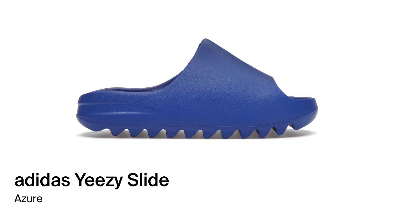 Adidas Yeezy Slide Azure - 42, Ophalen of Verzenden, Nieuw, Blauw, Slippers