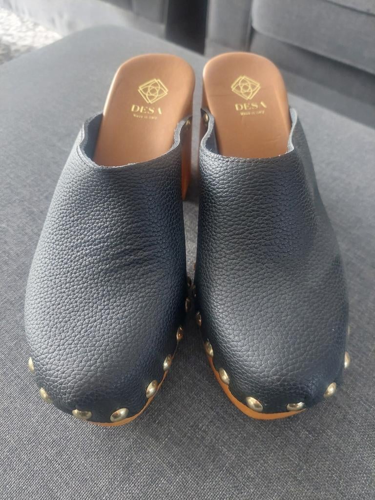 Leren clogs / instappers maat 39, Ophalen of Verzenden