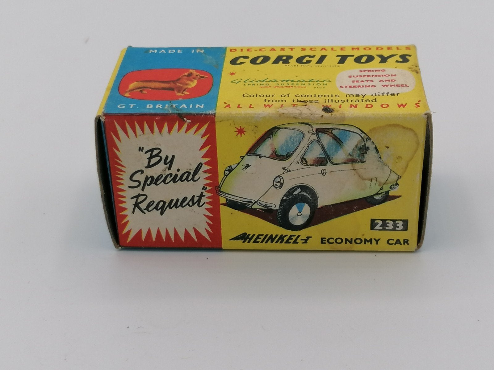 Corgi toys 233 Heinkel, Ophalen of Verzenden