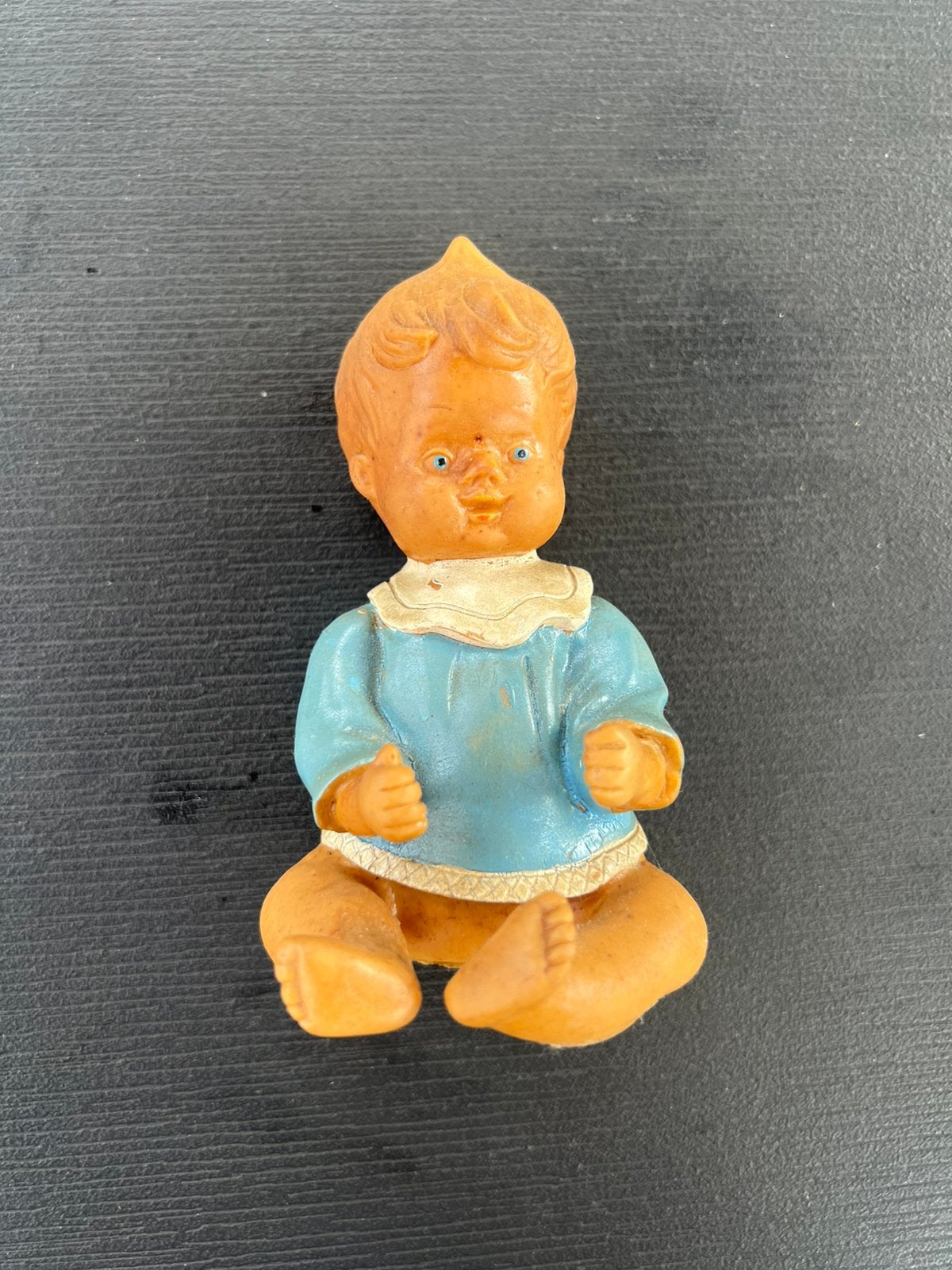 Celluloid rubbertoys piep poppetje baby, Ophalen of Verzenden