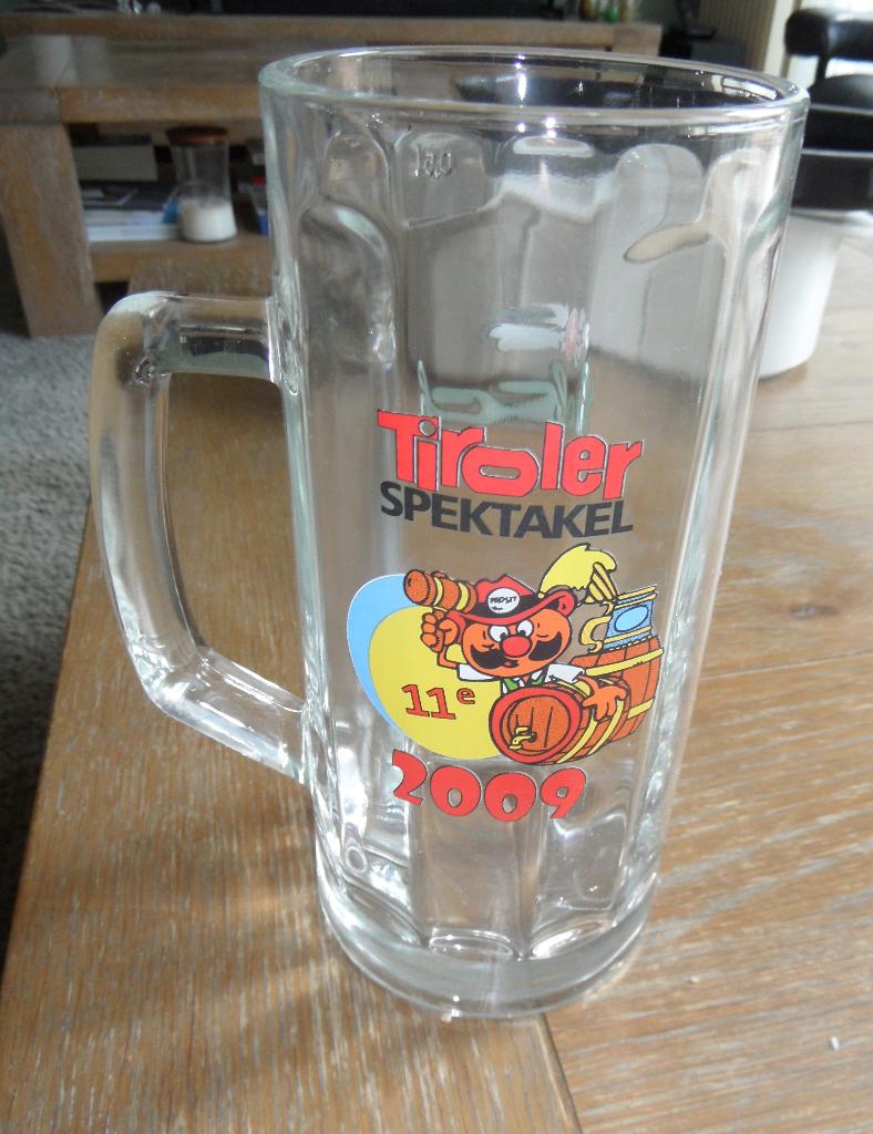 Bierpul 11e Tiroler Spektakel 2009, Verzamelen, Glas en Borrelglaasjes, Ophalen of Verzenden, Zo goed als nieuw, Bierglas