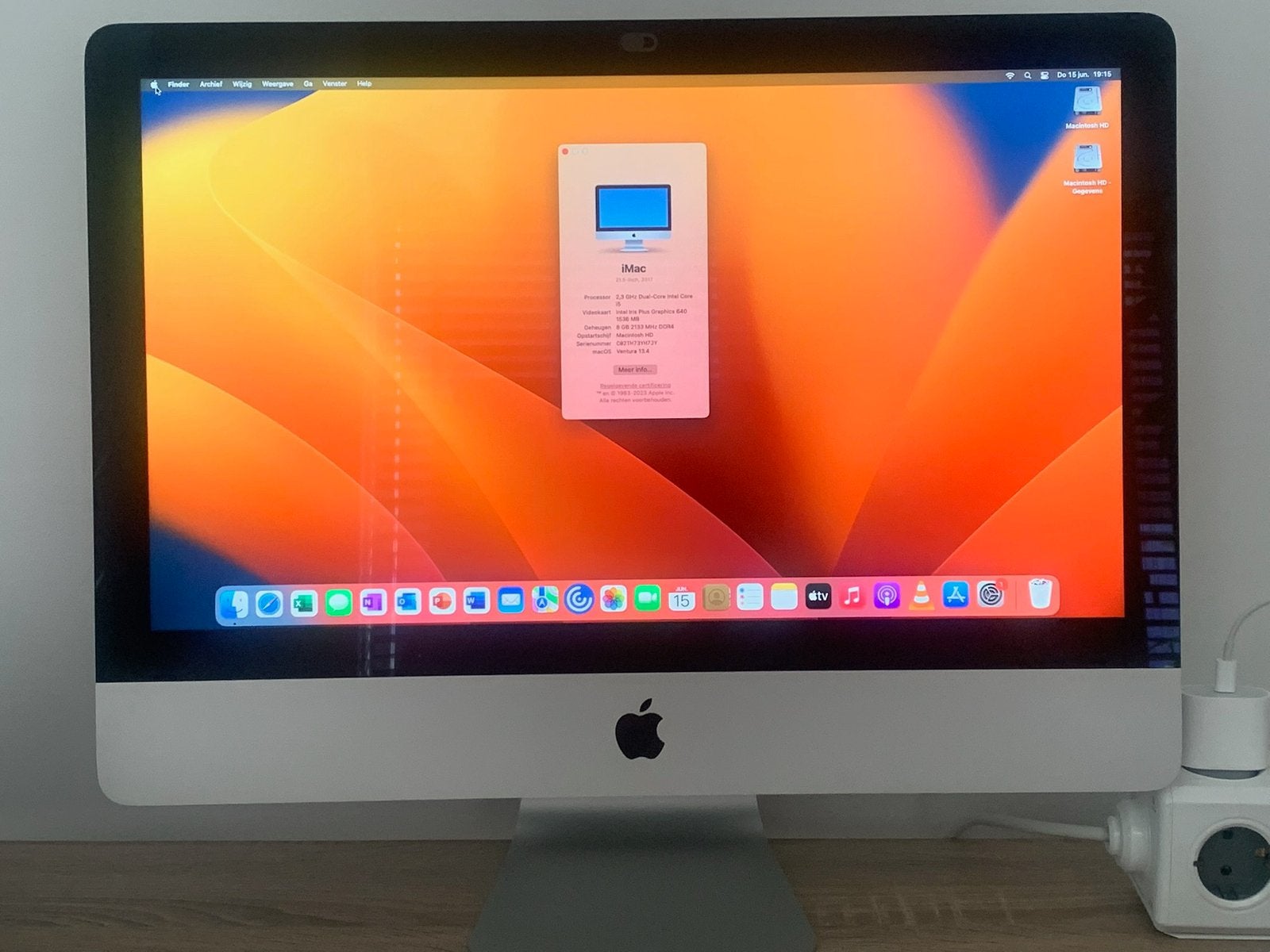 iMac 21,5 inch(2017)2,3 GHz Dual-core i5 DDR4 8GB m/1 TB HD, Ophalen, Zo goed als nieuw, IMac, 2 tot 3 Ghz