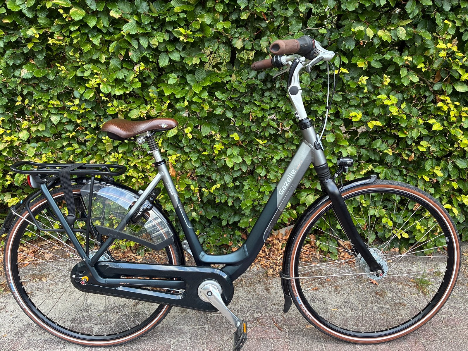 Gazelle orange C8 damesfiets, Ophalen, 53 tot 56 cm, Versnellingen, Zo goed als nieuw